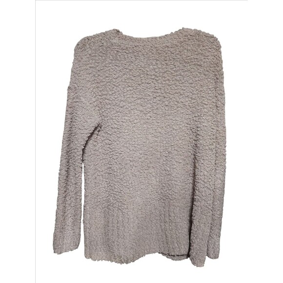 Mittoshop Women’s S/M Beige Popcorn Knit Sweater Soft Textured Long Sleeve Top - Picture 4 of 7